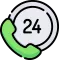 24/7 Availability Icon
